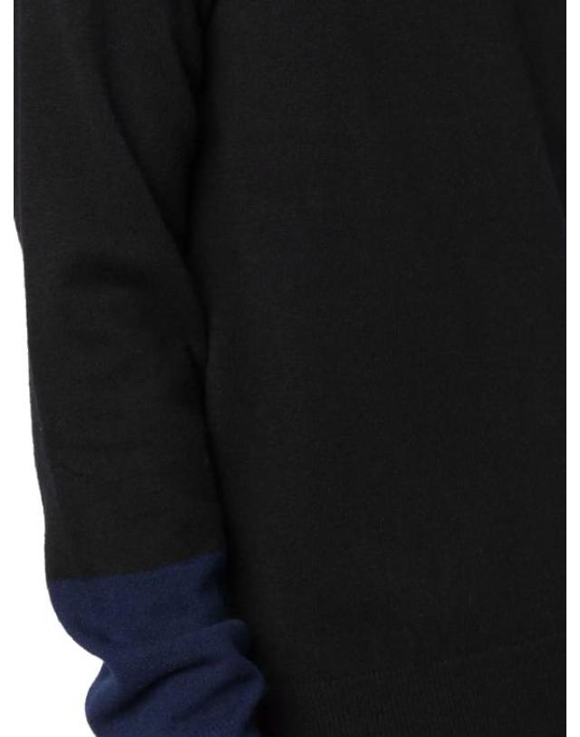 꼼데가르송 [해외직구] 꼼데가르송 컬러블록 스웨터 FZN112PER Black Navy blue 착용컷