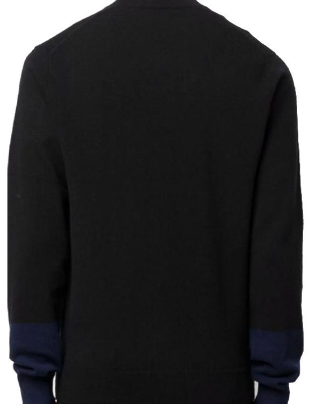 꼼데가르송 [해외직구] 꼼데가르송 컬러블록 스웨터 FZN112PER Black Navy blue 착용컷