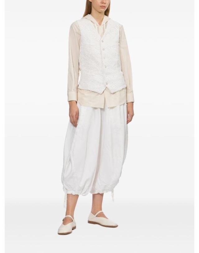꼼데가르송 [해외직구] 26SS 꼼데가르송 베스트 GQV0010511 BIANCO 착용컷