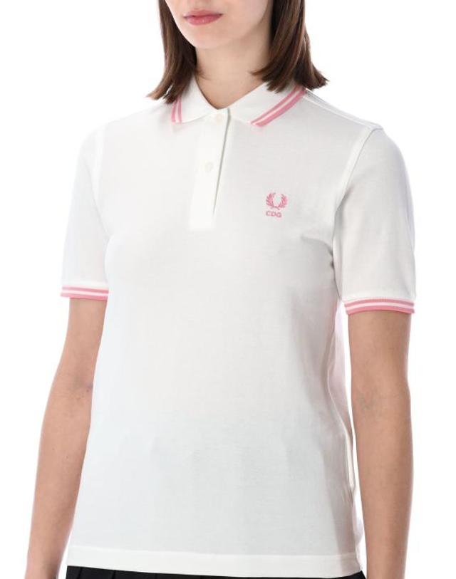 꼼데가르송 [해외직구] 26SS 꼼데가르송 반팔 티셔츠 NQT522 WHITE 착용컷