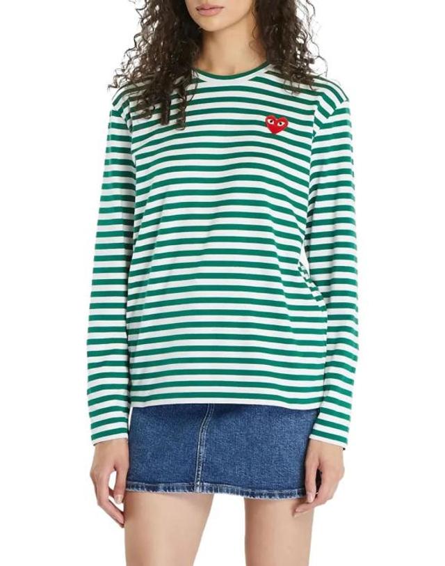 꼼데가르송 [해외직구] 꼼데가르송 탑 01a03d69 5aaa 761e b802 36886db8811f GREEN 착용컷