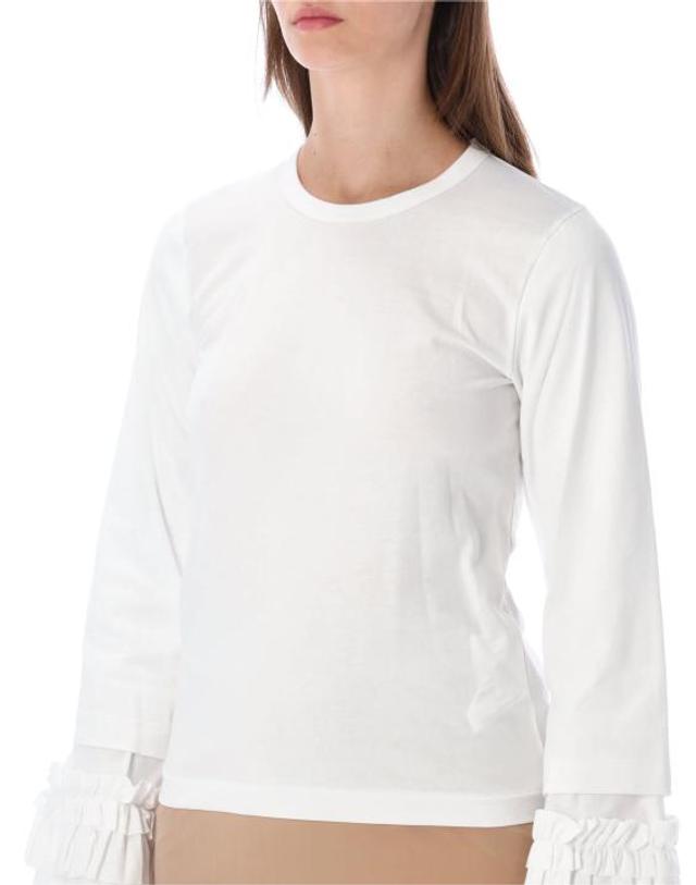 꼼데가르송 [해외직구] 26FW 꼼데가르송 반팔 티셔츠 NRT002 1 BIANCO 착용컷