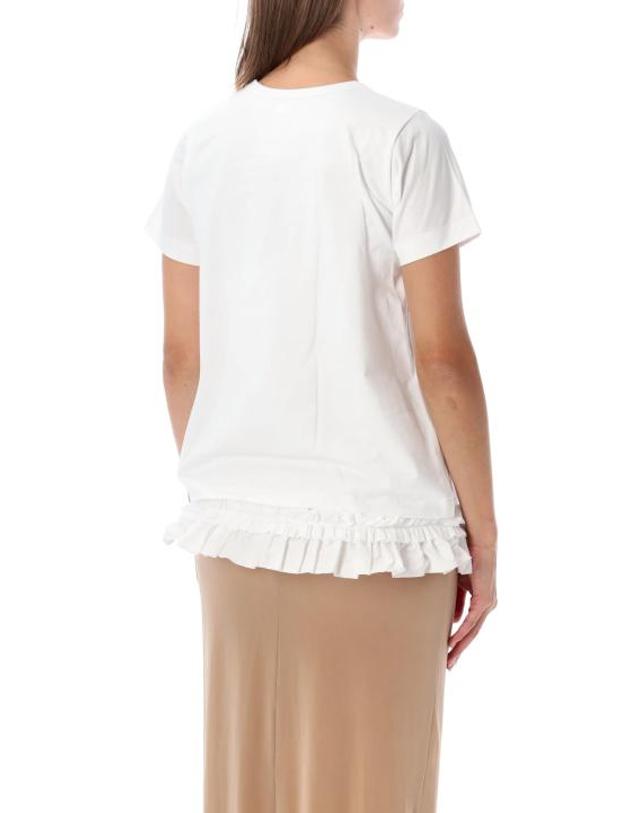 꼼데가르송 [해외직구] 26FW 꼼데가르송 반팔 티셔츠 NRT001 WHITE 착용컷