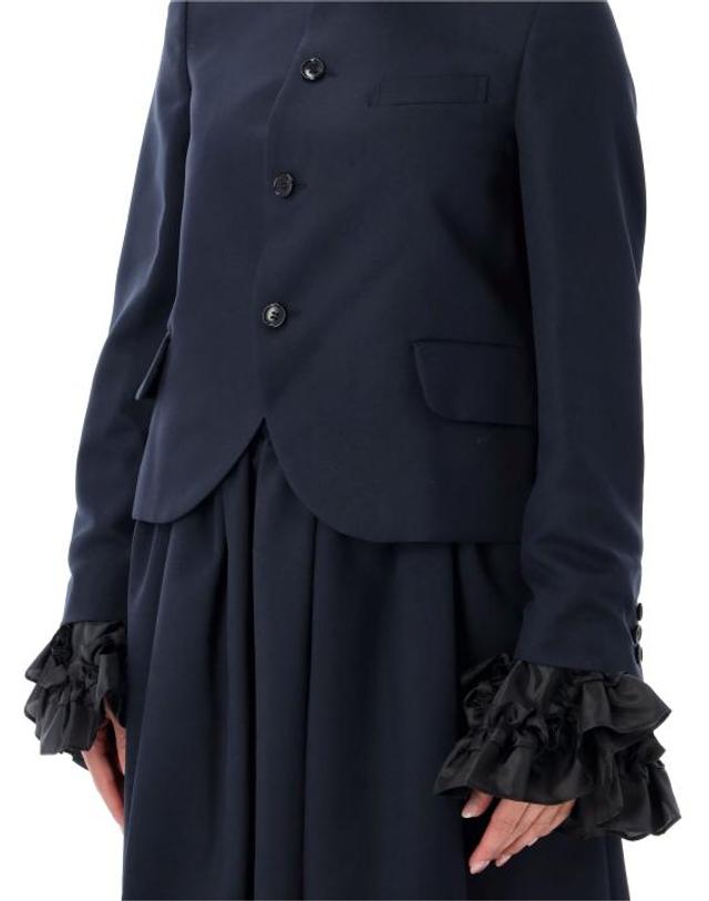 꼼데가르송 [해외직구] 26FW 꼼데가르송 자켓 NRJ006 1 NAVY X BLACK 착용컷