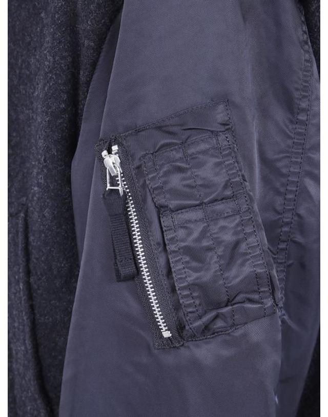 꼼데가르송 [해외직구] 26FW 꼼데가르송 자켓 HRC004 CHARCOAL X BLACK Grey 착용컷