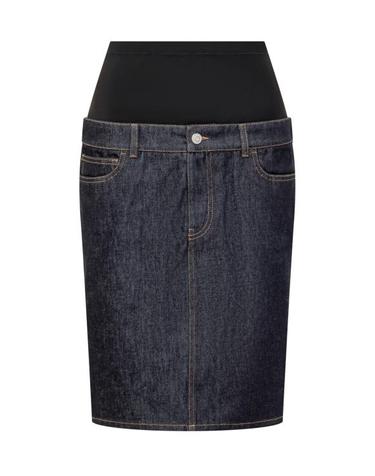 [해외직구] 24FW 코페르니 데님 스커트 COPJ62F2011 BLKBLU BLACK BLU RAW
