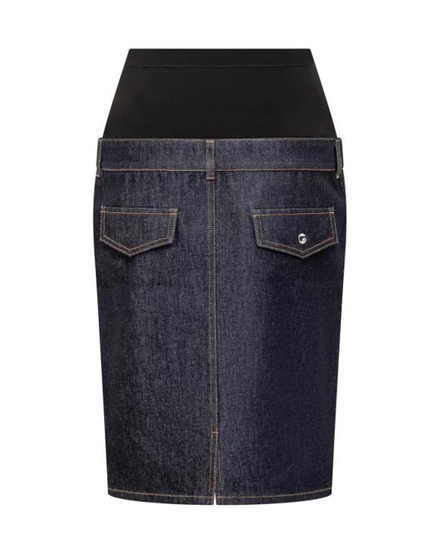 코페르니 [해외직구] 24FW 코페르니 데님 스커트 COPJ62F2011 BLKBLU BLACK BLU RAW 착용컷