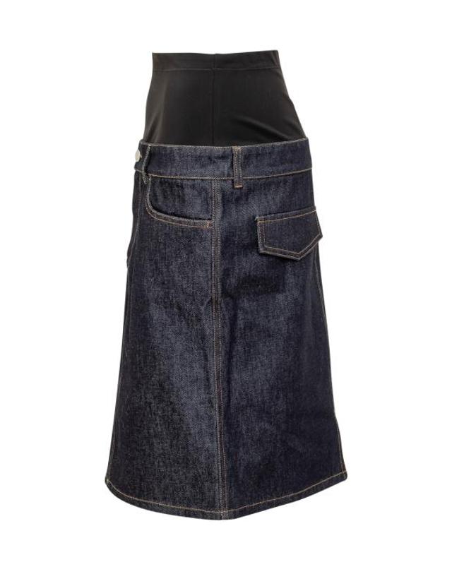 코페르니 [해외직구] 24FW 코페르니 데님 스커트 COPJ62F2011 BLKBLU BLACK BLU RAW 착용컷