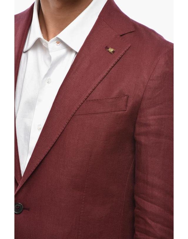 꼬르넬리아니 [해외직구] 꼬르넬리아니 수트 자켓 27XZ31 2764326 040 Burgundy 착용컷