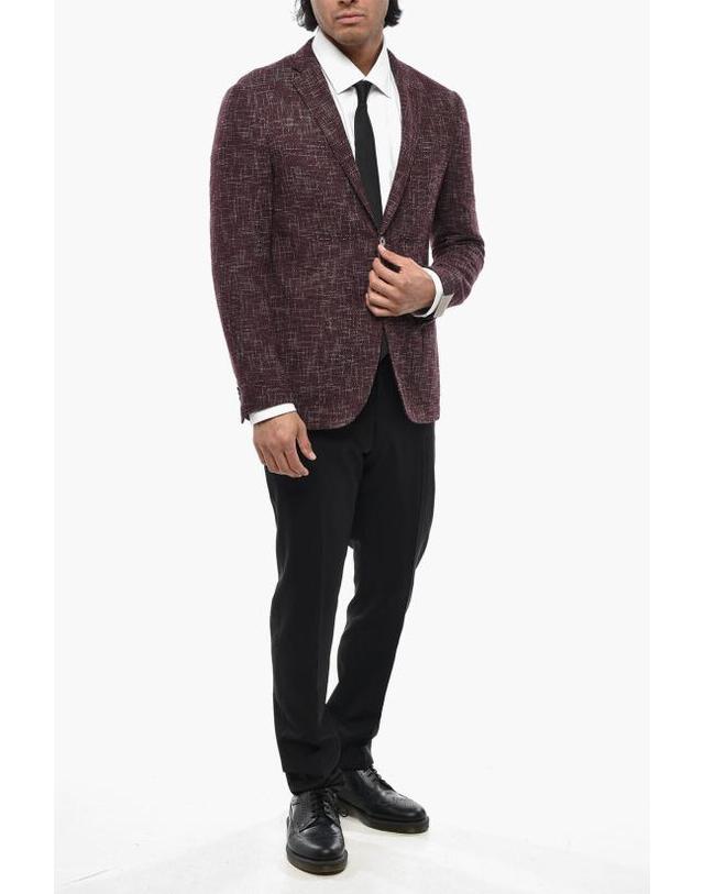 꼬르넬리아니 [해외직구] 꼬르넬리아니 수트 자켓 85XY72 0118350 040 Burgundy 착용컷