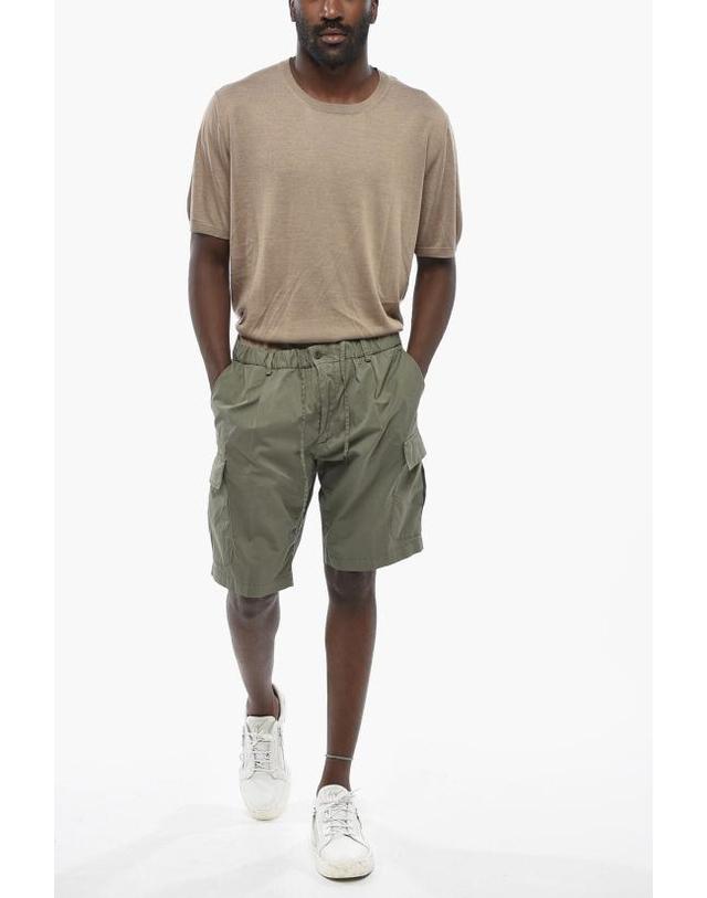 꼬르넬리아니 [해외직구] 꼬르넬리아니 숏팬츠 894EA4 2120183 051 Military Green 착용컷