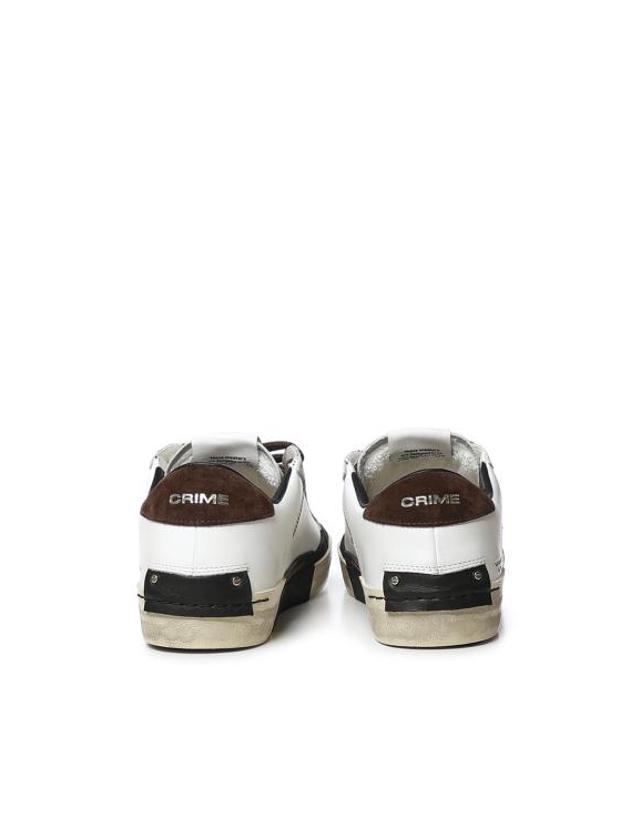 크라임런던 [해외직구] 26FW 크라임런던 스니커즈 10003AA9 WHITE BROWN 착용컷