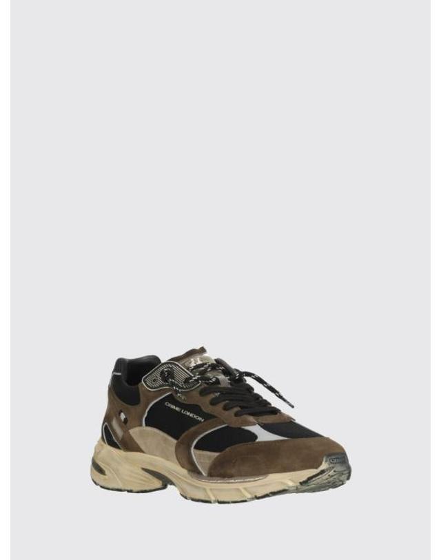 크라임런던 [해외직구] 26FW 크라임런던 스니커즈 10401AA9 31 FUGITIVE 9094CEMENT Brown 착용컷