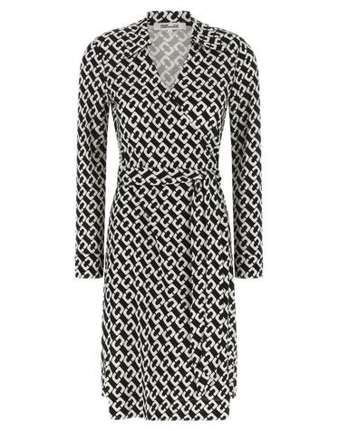 [해외직구] 26FW 다이앤 본 퍼스텐버그 롱 원피스 D885BCLMEDSLJYCLMED White Black