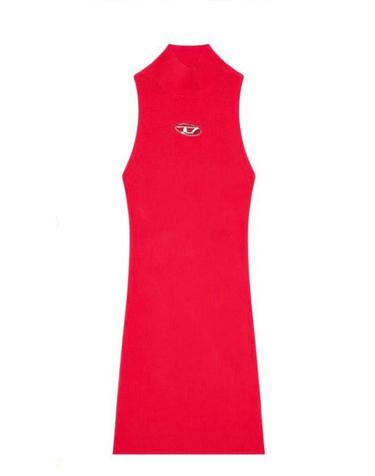 디젤 [해외직구] 24SS 디젤 미디 원피스 A12396 0DLAX37I Fucsia