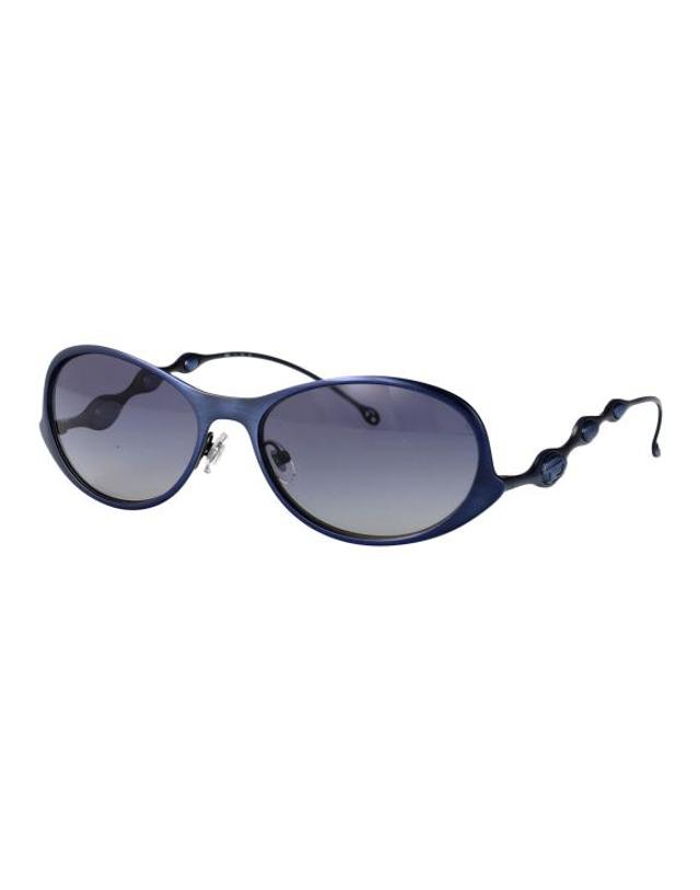 디젤 [해외직구] 25SS 디젤 선글라스 0DL1014 102414 SHINY BRUSHED ANTIQUE BLUE 착용컷