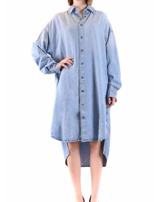 디젤 [해외직구] 23FW 디젤 미디 스커트 A113870TGAQ01 DARK WASH 착용컷