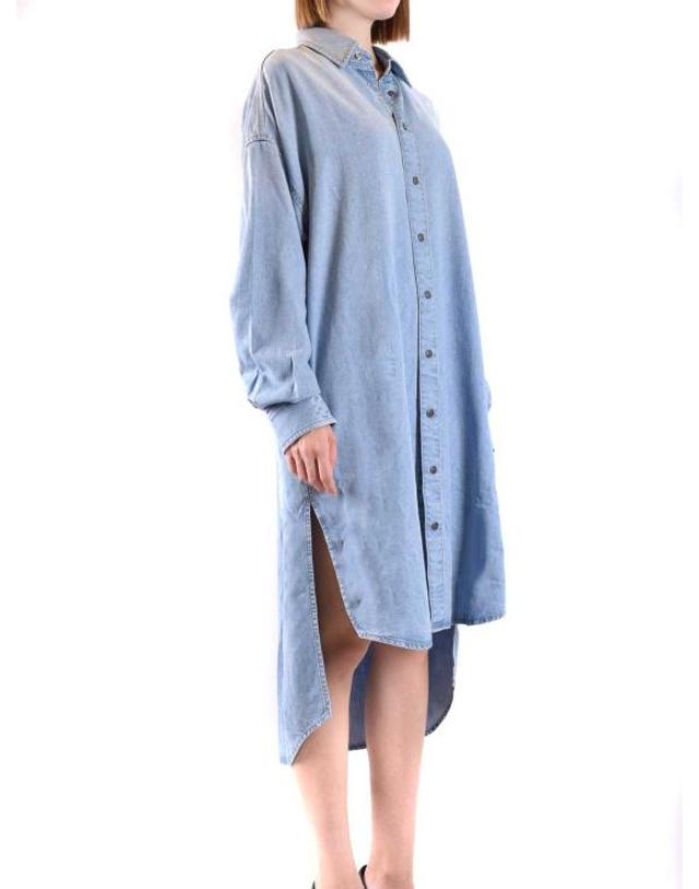 디젤 [해외직구] 23FW 디젤 미디 스커트 A113870TGAQ01 DARK WASH 착용컷