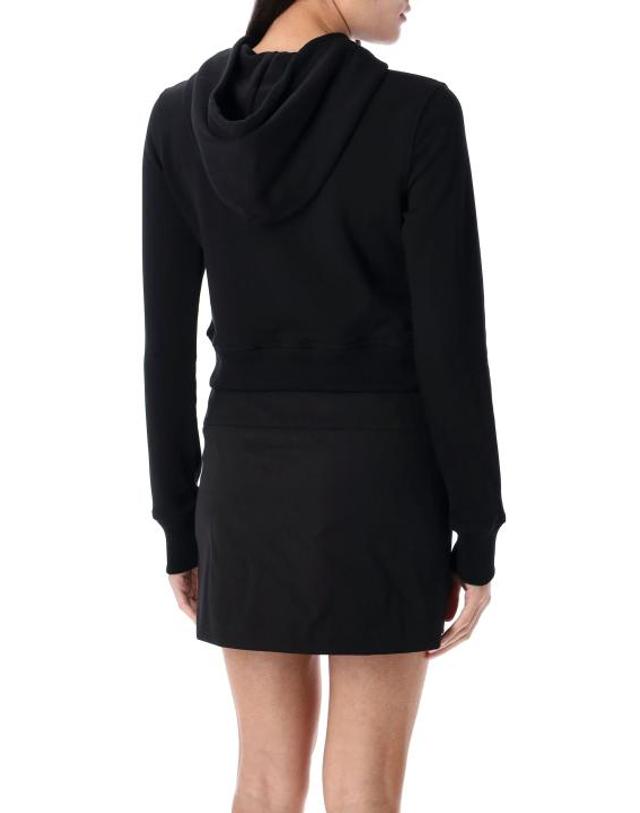 디젤 [해외직구] 25FW 디젤 F 슬리미 후드 Od 컷 아웃 로고 크롭 후드티셔츠 A15714 0GRAC9XX BLACK 착용컷