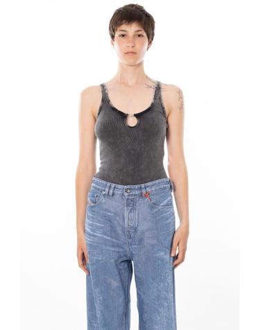 [해외직구] 26SS 디젤 민소매 티셔츠 A21582 0LKAR 8IX Grey