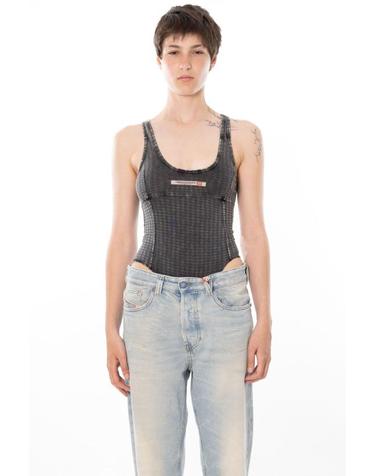 [해외직구] 26SS 디젤 민소매 티셔츠 A19192 0EGCL E7395 Grey