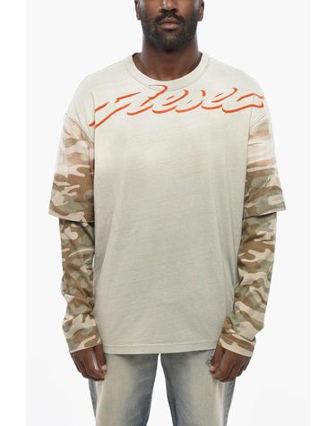 [해외직구] 디젤 긴팔 티셔츠 A14879 0JHAB 5FQA Beige