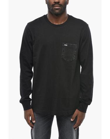 [해외직구] 디젤 긴팔 티셔츠 A17547 RPATI 900 Black