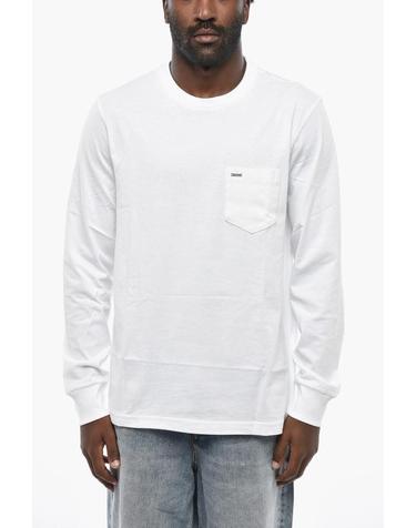 [해외직구] 디젤 긴팔 티셔츠 A17547 RPATI 100 White