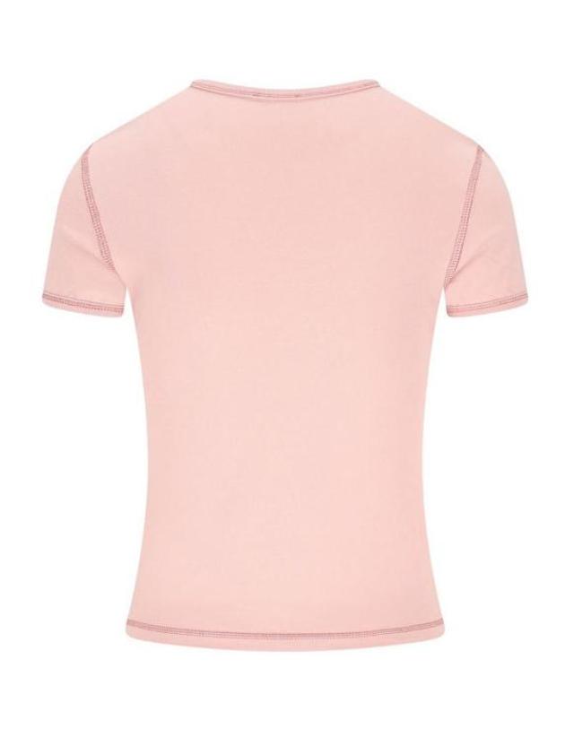 디젤 [해외직구] 26SS 디젤 Slim heart print 티셔츠 A209800QHHA33L NUDE NEUTRALS 착용컷
