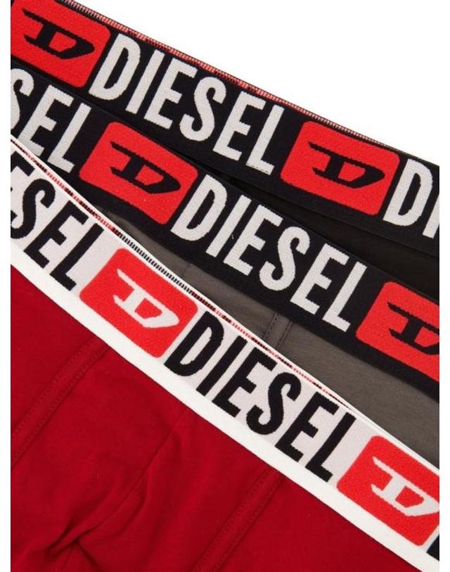 디젤 [해외직구] 26SS 디젤 Umbx 데미안 박서 브리프 3팩 00ST3V0DDAIE7449 Black Grey Red 착용컷