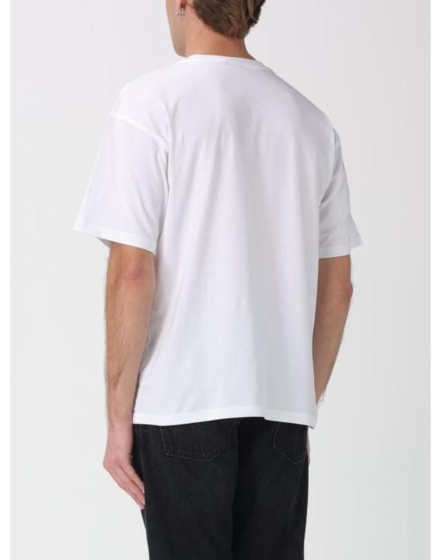 디젤 [해외직구] 26SS 디젤 T 박스트 Div 로고 패치 티셔츠 A149430GRAI 100 White 착용컷