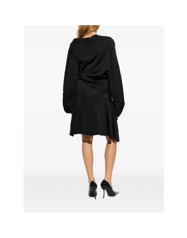 디젤 [해외직구] 26FW 디젤 미디 원피스 A22242 0WEBI 900 BLACK 착용컷