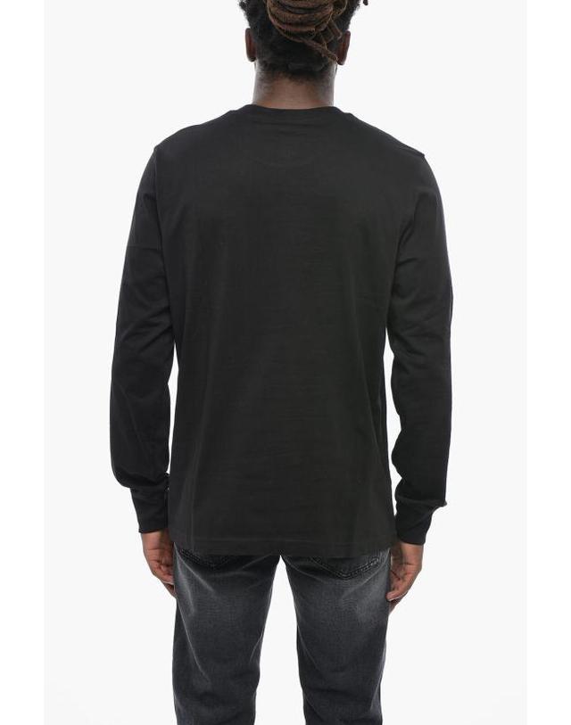 디젤 [해외직구] 디젤 긴팔 티셔츠 A17547 RPATI 900 Black 착용컷