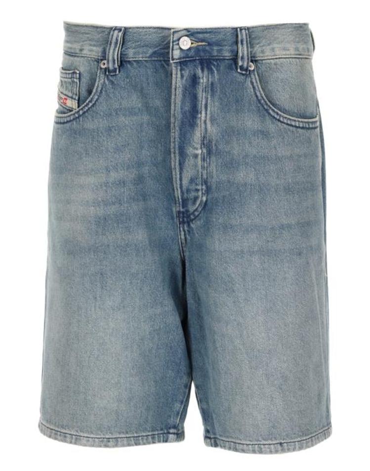 DIESEL [해외직구] 26SS 디젤 클린룩 레귤러 데님 쇼츠 A06430 0BEBF01 MULTICOLOUR