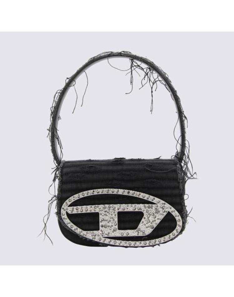 [해외] 26FW 디젤 1DR 아이코닉 숄더백 캔버스 앤 레더 X08396 P6319T8013 Black E7Y4XX70687