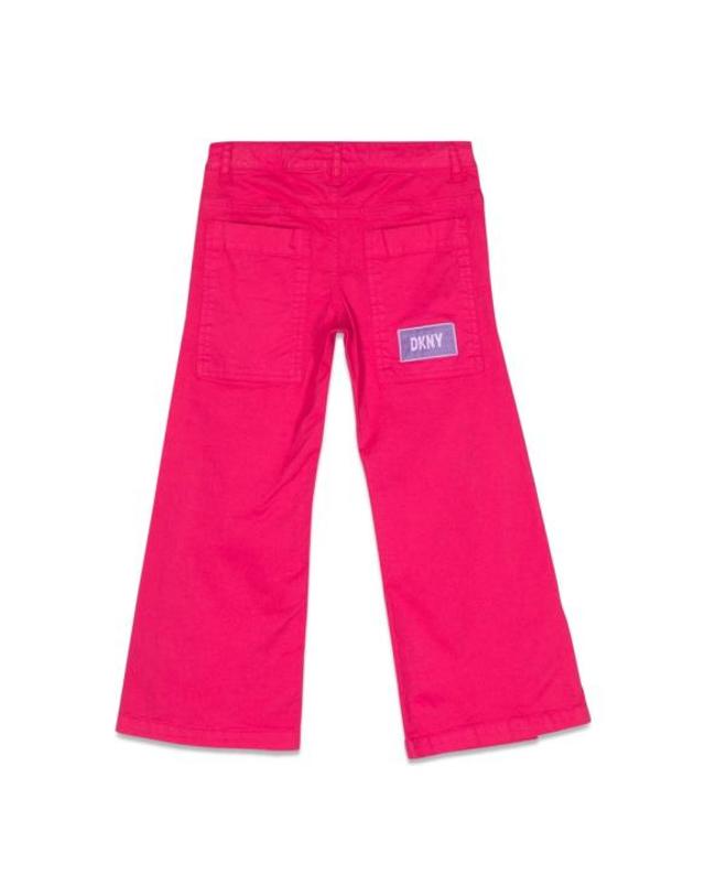 디케이엔와이 [해외직구] 22FW 주니어 디케이엔와이 스트레이트 팬츠 D34A73T 49N FUCHSIA 착용컷