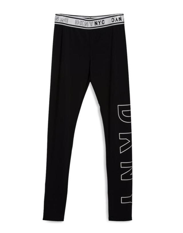 디케이엔와이 [해외직구] 21FW 주니어 디케이엔와이 스트레이트 팬츠 D34A38T 09B BLACK 착용컷