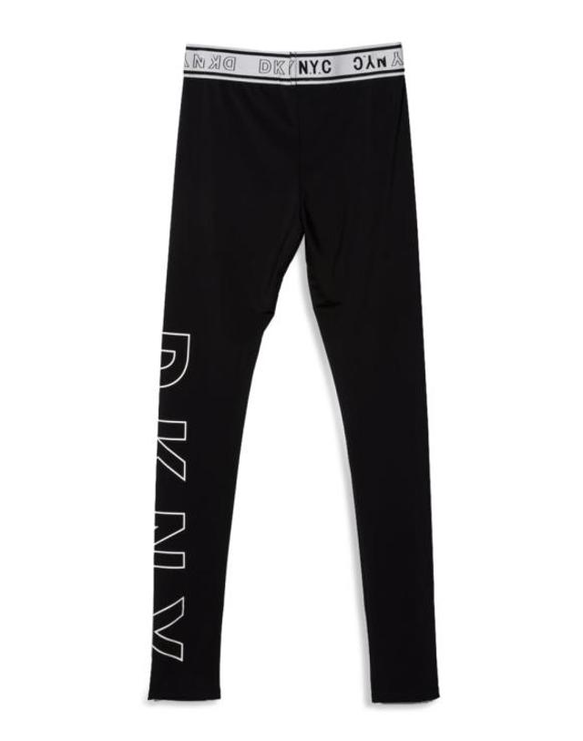 디케이엔와이 [해외직구] 21FW 주니어 디케이엔와이 스트레이트 팬츠 D34A38T 09B BLACK 착용컷