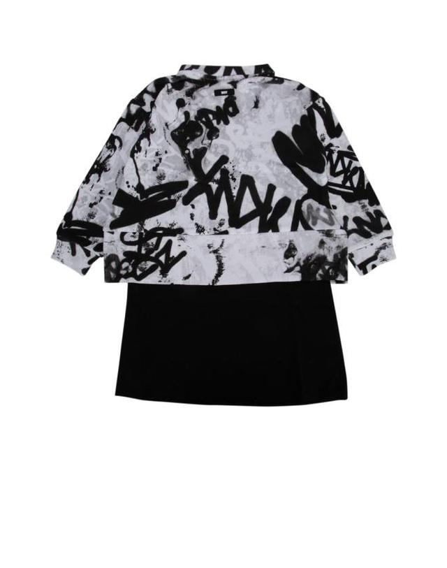 디케이엔와이 [해외직구] 23FW 디케이엔와이 숏 원피스 D32888 N50 MULTICOLOR 착용컷
