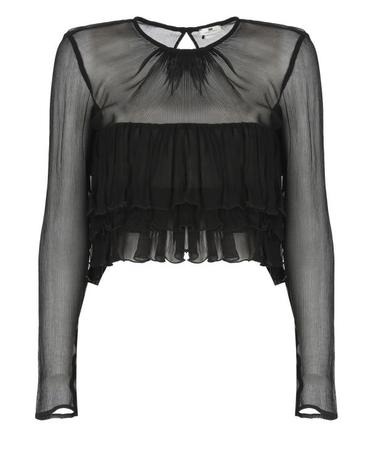 [해외직구] 26FW 엘리자베타프랜치 블라우스 CA18766E2 110 BLACK