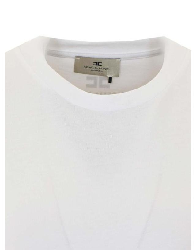 엘리자베타프랑키 [해외직구] 26FW 엘리자베타프랜치 반팔 티셔츠 MA00366E2270 WHITE 착용컷