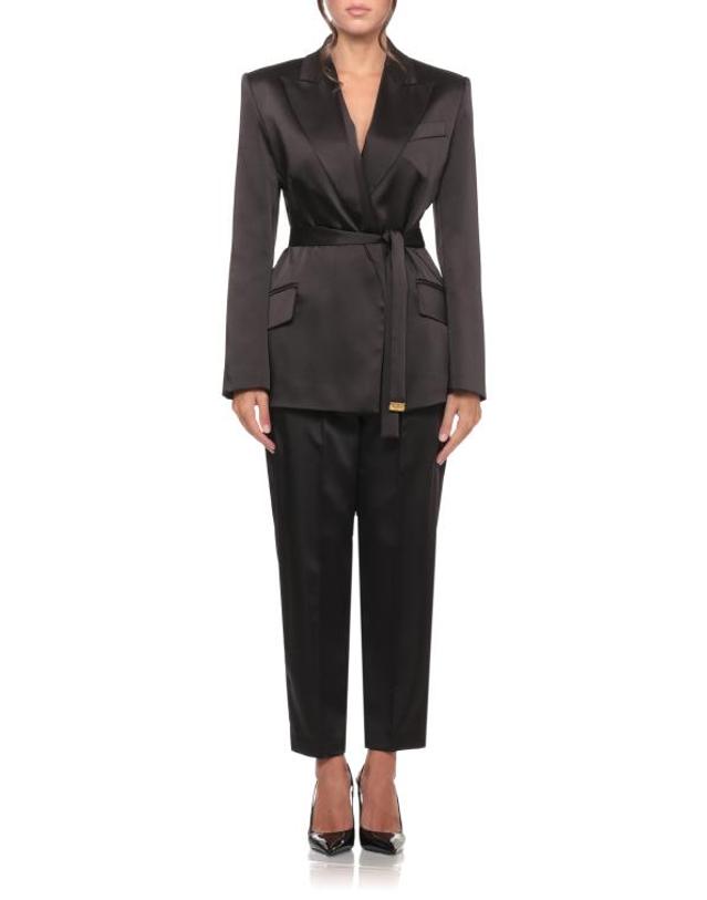 엘리자베타프랑키 [해외직구] 26FW 엘리자베타프랜치 수트 자켓 GI27966E2 110 BLACK 착용컷