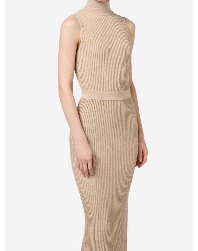 엘리자베타프랑키 [해외직구] 24FW 엘리자베타프랜치 롱 원피스 AM23T46E2530 BEIGE 착용컷