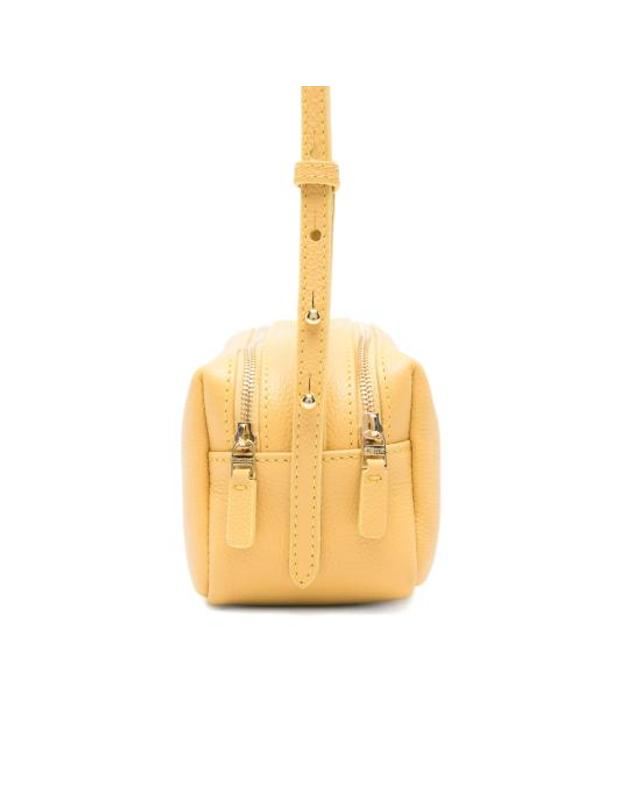 엘렘 [해외직구] 26SS 엘렘 크로스백 MINI TROUSSE PEB LEATHE MUSTA YELLOW 착용컷