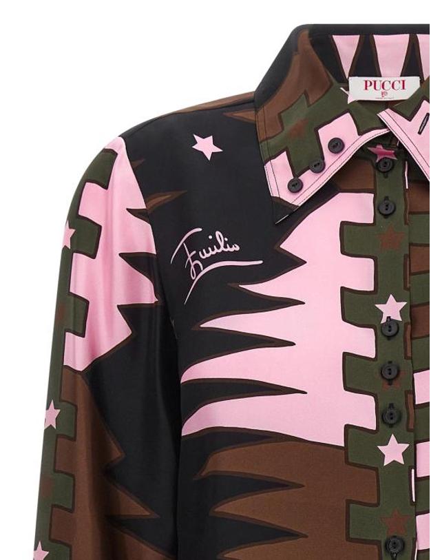 에밀리오푸치 [해외직구] 26FW 에밀리오푸치 블라우스 EM343640BM MULTICOLOR 착용컷