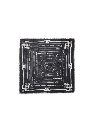 [해외직구] 26FW 앙팡리쉬데프리메 머플러 스카프 10 0568 BLACK BLACK WHITE