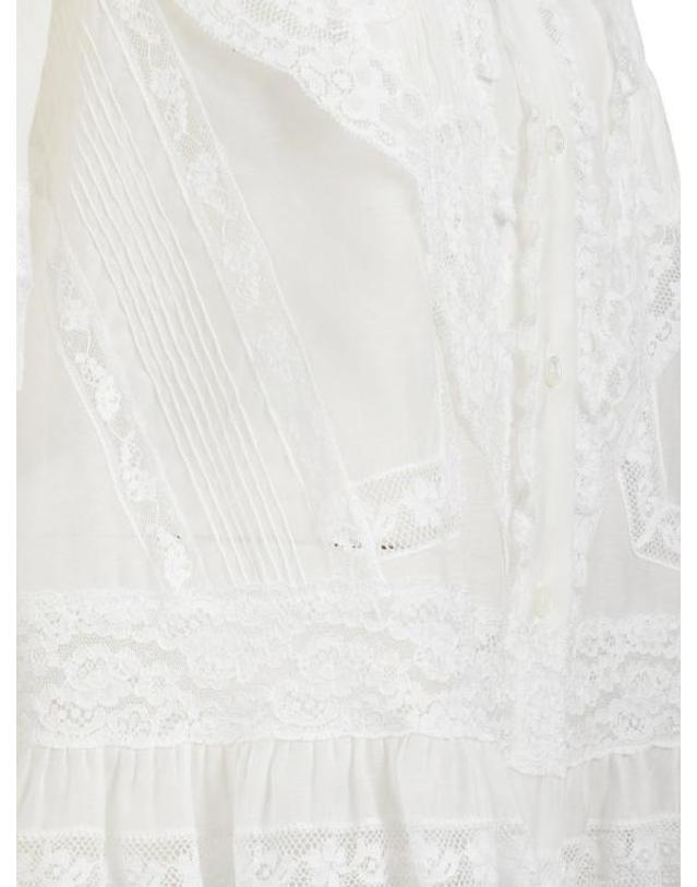 에르마노 설비노 [해외직구] 26SS 에르마노 설비노 블라우스 D482K700APJGE14201 White 착용컷