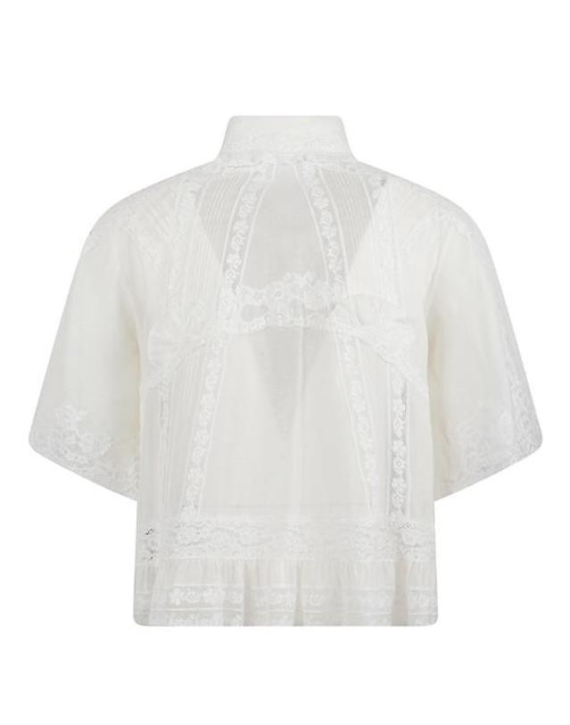 에르마노 설비노 [해외직구] 26SS 에르마노 설비노 블라우스 D482K700APJGE14201 White 착용컷