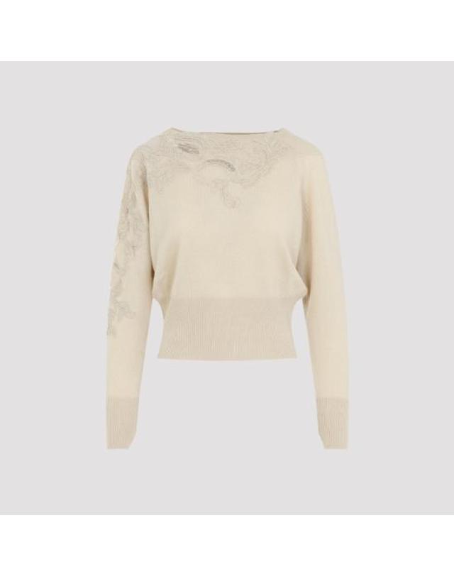 에르마노 설비노 [해외직구] 26FW 에르마노 설비노 스웨터 D495M302APPYU 20738 YELLOW CREAM 착용컷