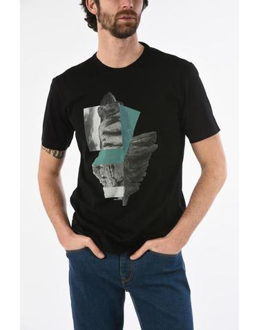 [해외직구] 에르메네질도제냐 반팔 티셔츠 ZZ630S VU372 6S1 Black